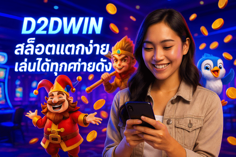 D2DWIN สล็อตแตกง่าย เล่นได้ทุกค่ายดัง