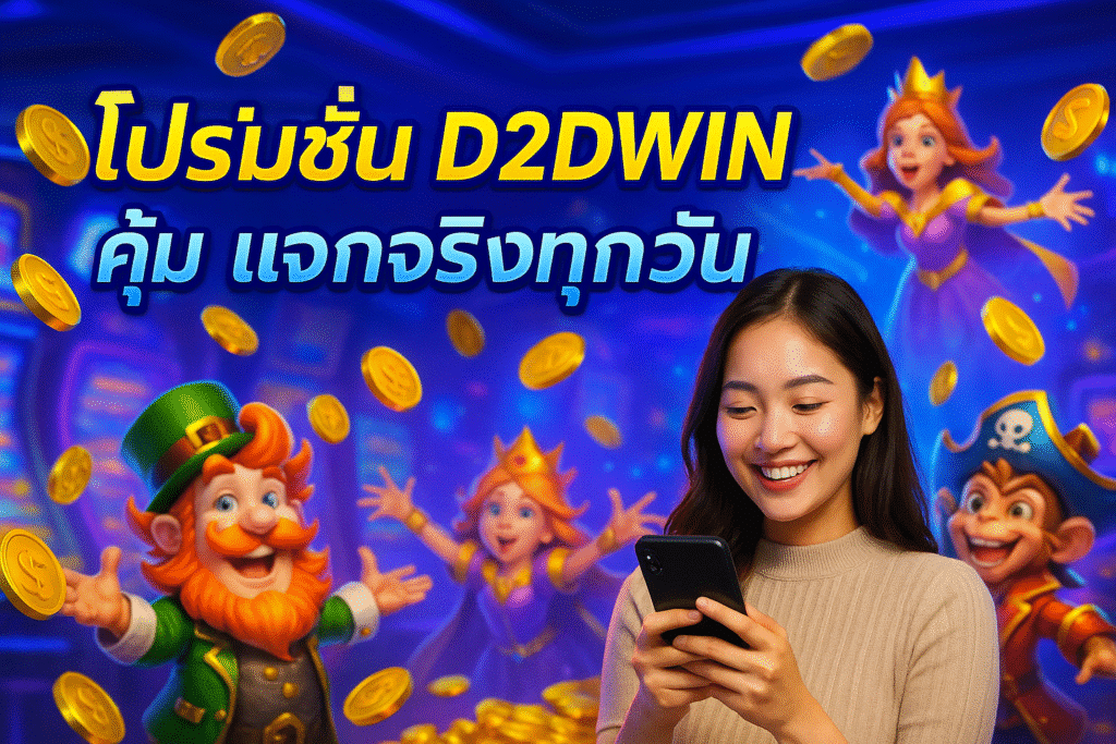 โปรโมชั่น D2DWIN คุ้ม แจกจริงทุกวัน
