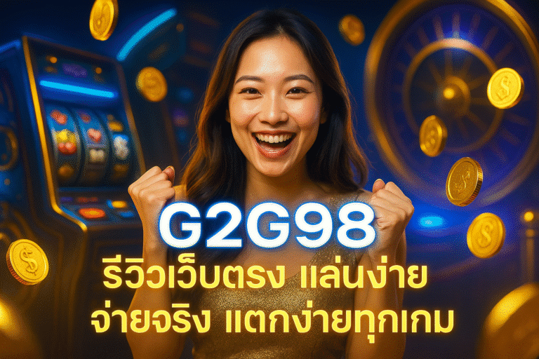 G2G98 รีวิวเว็บตรง เล่นง่าย จ่ายจริง แตกง่ายทุกเกม
